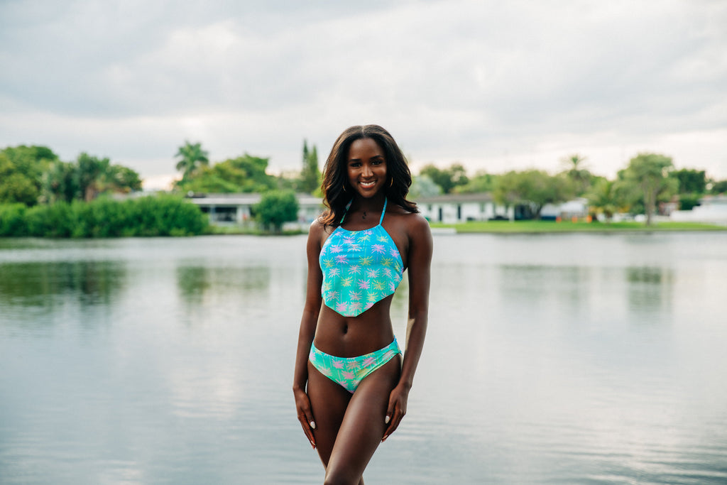 Electric Palms Seamless Classic Bottom by Heat Swimwear