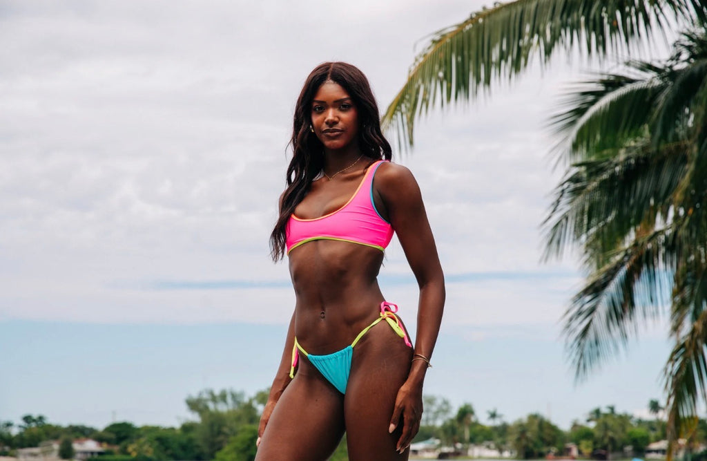 Neon Lights Sunrise bikini set - photo 1