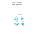 Swimwear Everywhere 2026 Blue Hibiscus print bikini tops and bottoms from the catalog