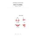 Swimwear Everywhere 2026 Red Floral print bikini tops and bottoms from the catalog